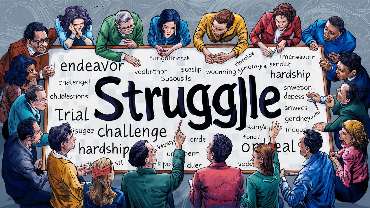 struggle synonym
